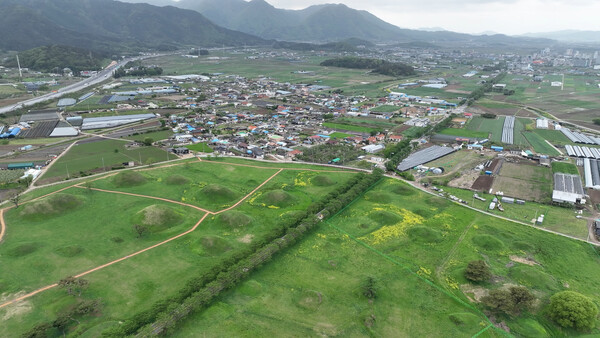 경주 금척리 고분군 전경. 사진 = 국가유산청