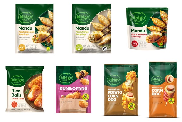 CJ제일제당의 호주 대형마트 체인 '콜스(Coles)' 내 판매 상품 7종 사진. 사진 = CJ제일제당 