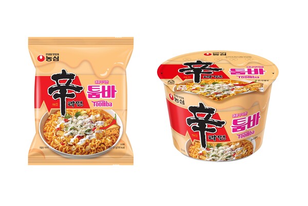 농심 '신라면 툼바' 용기면과 봉지면 사진. 사진=농심