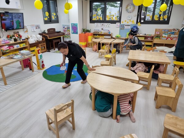 시가 지난 상반기 '찾아가는 안전체험교실'을 진행하고 있다. 사진=용인특례시 