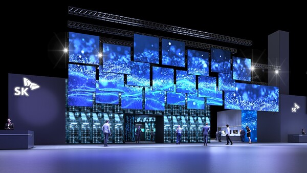 CES2025 SK 전시관의 입구인 '혁신의 문(Innovation Gate)'의 조감도. 사진=SK수펙스