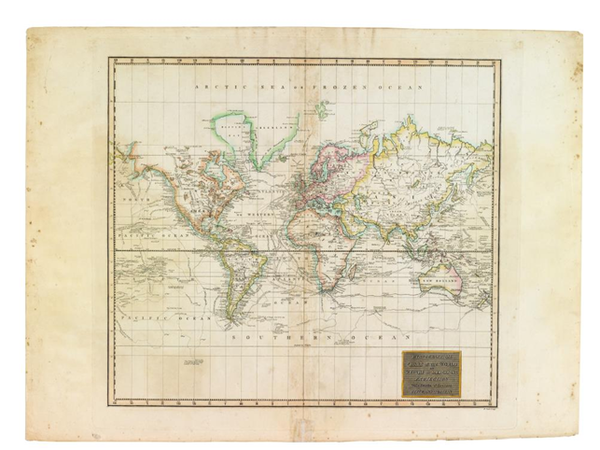 톰슨사의 '세계수로도'. 사진=동북아역사재단