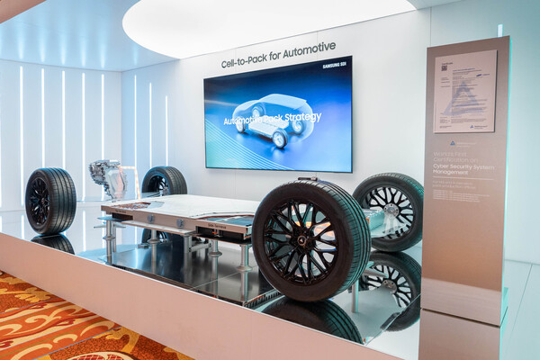 삼성SDI가 CES 2025에서 전시한 전기차 배터리 셀투팩(Cell to Pack) 컨셉 제품. 사진=상성SDI