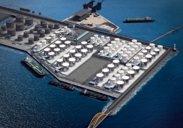 울산항 액체 화물 저장시설 조감도. 사진=한국산업은행