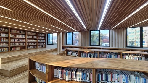 청주 두꺼비생태문화관 도서관. 사진=청주시