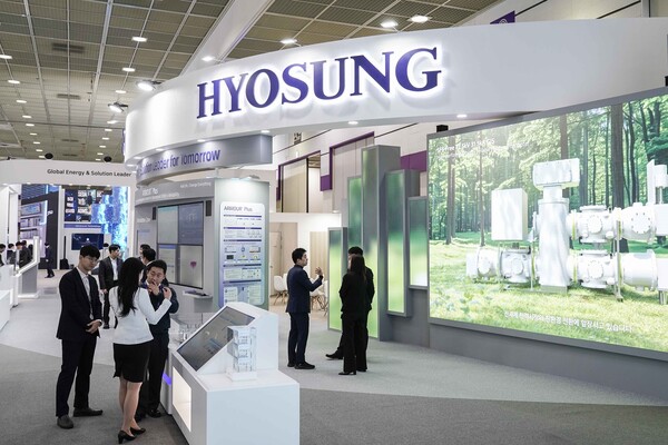 효성중공업 'ELECS KOREA 2025' 전시회 부스. 사진=효성중공업