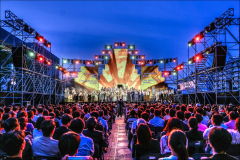  제2회 광화문광장 야외오페라 '카발레리아 루스티카나' 공연모습. 사진=세종문화회관