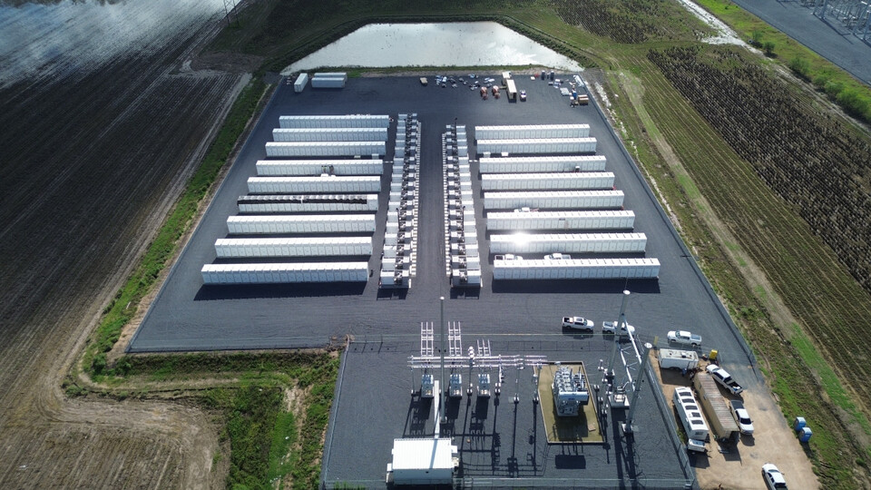 미국 텍사스 '에스에이 그리드 솔루션즈' ESS 설비 전경. 사진=SK가스