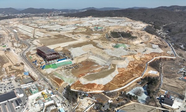 SK하이닉스 용인 반도체 클러스터 1기 팹 건설 현장. 사진=SK하이닉스