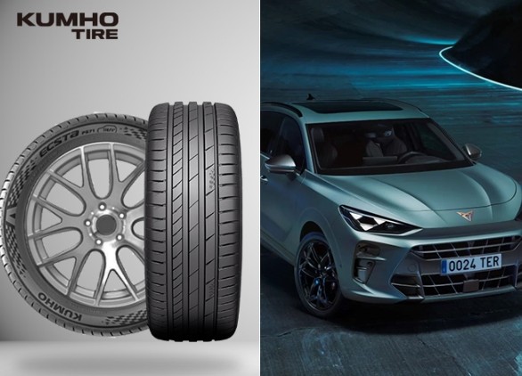 금호타이어가 폭스바겐그룹 산하 브랜드에 공급하는 신차용 타이어 이미지. 사진=금호타이어