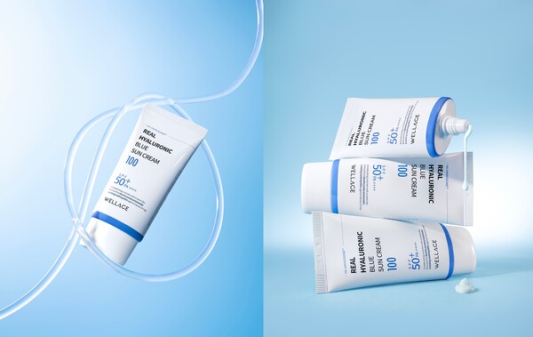 웰라쥬 리얼 히알루로닉 블루 선크림. 사진=휴젤