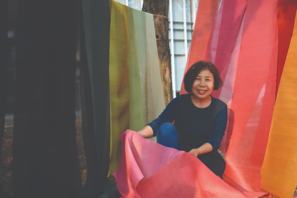 윤영숙 국가무형유산 염색장 이수자. 사진=국립무형유산원