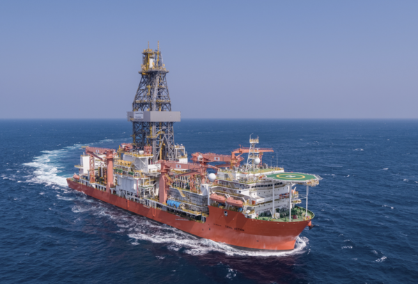 한화드릴링 드릴십 '타이달 액션'호의 시운전 모습. 사진=한화오션