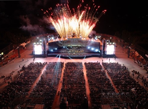 지난해 한성백제문화제 폐막식 공연 모습. 사진=송파구