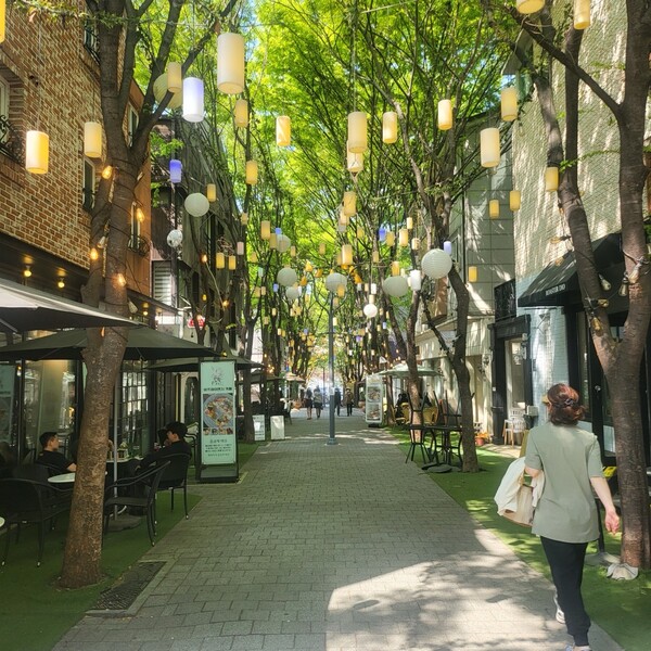 보정동 카페거리 전경. 사진=용인시