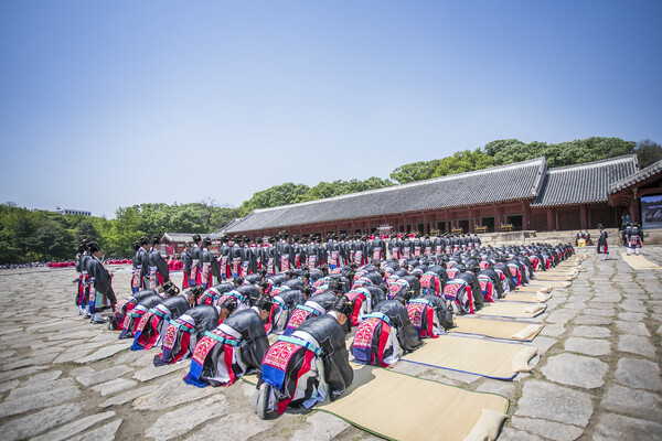 정전 제향 모습. 사진=국가유산청