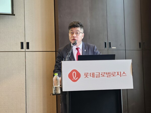 강병구 롯데글로벌로지스 대표이사. 사진=박지혜 기자.