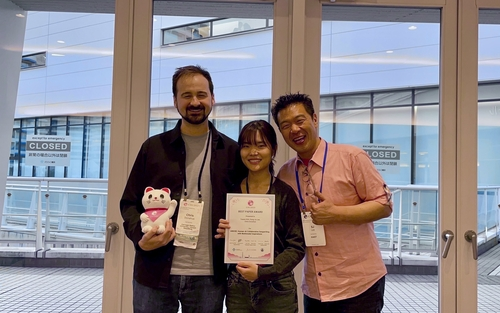 (왼쪽부터) 카네기 멜런대 크리스 도너휴 교수, KAIST 김예원 박사과정, 이성주 교수. 사진=KAIST