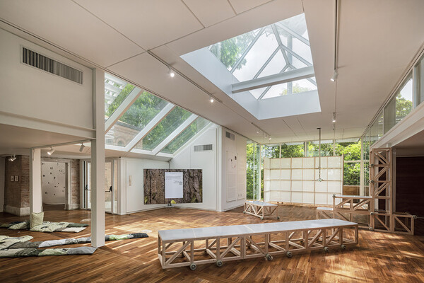 한국관 설치 전경. 사진=최용준 ⓒ2025 한국관 추진단