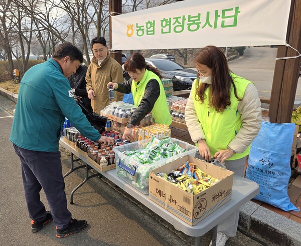 농협 현장봉사단의 봉사 현장. 사진=농협중앙회.