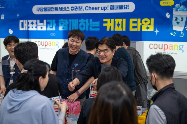 지난 5일 정종철 쿠팡풀필먼트서비스 대표이사가 동탄센터에서 방문한 모습. 사진=쿠팡풀필먼트서비스