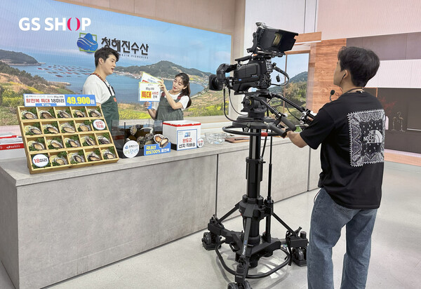 GS샵 홈쇼핑 판매 방송 지원 사업 녹화 현장. 사진=GS리테일