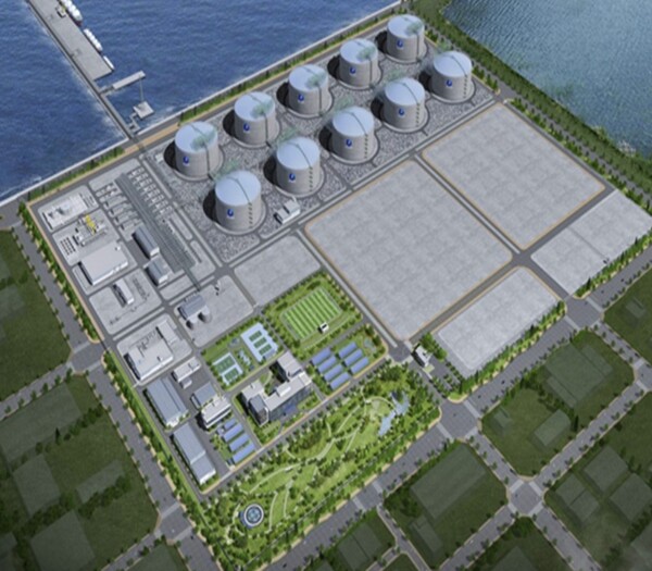당진 LNG 생산기지 조감도. 사진=두산에너빌리티