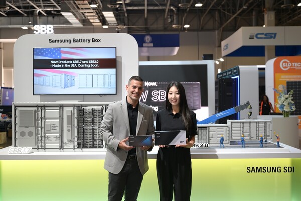 삼성SDI의 'RE+ 2025' 전시 부스. 사진=삼성SDI