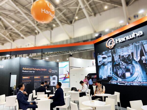 세미콘타이완2025 전시부스. 사진=한화세미텍