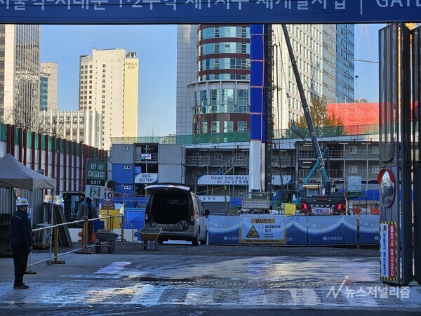 삼성금융 복합타운 건설현장, 사진=홍인택 기자