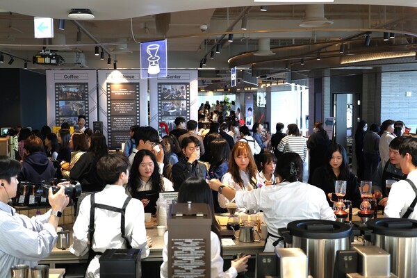 스타벅스가 이달 21일 스타벅스 지원센터에서 연중 최대 파트너 대상 커피 세미나인 '별다방 엑스포'를 개최했다. 사진=스타벅스 코리아