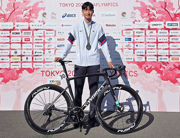 고병욱 선수 도쿄 데플림픽 수상 사진. 사진=CJ대한통운